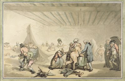 Dr. Grahams Kalt- und Warm-Schlammbadeanstalt in der Fleet Street 26, London von Thomas Rowlandson